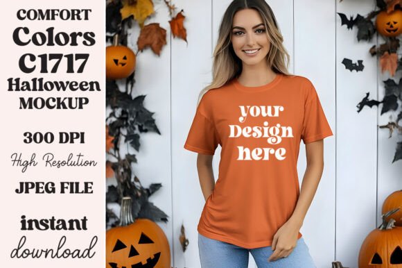 Download Comfort Colors 1717 Halloween Mockup 143 - Premium Resources